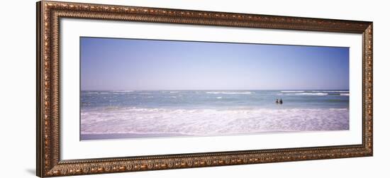 Couple Standing in Water on the Beach, Gulf of Mexico, Florida, USA-null-Framed Photographic Print