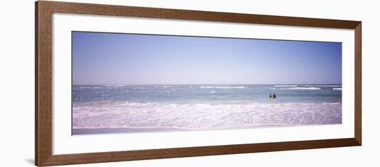 Couple Standing in Water on the Beach, Gulf of Mexico, Florida, USA-null-Framed Photographic Print