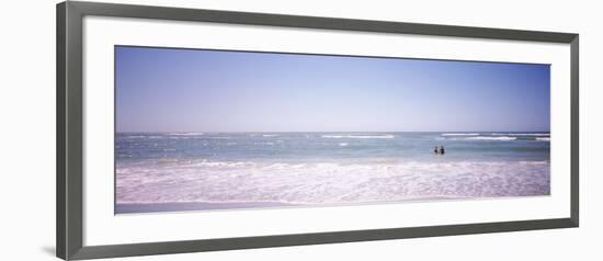 Couple Standing in Water on the Beach, Gulf of Mexico, Florida, USA-null-Framed Photographic Print