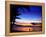 Couple Walking Along Beach at Sunset, Fiji-Peter Hendrie-Framed Premier Image Canvas