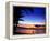 Couple Walking Along Beach at Sunset, Fiji-Peter Hendrie-Framed Premier Image Canvas