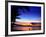 Couple Walking Along Beach at Sunset, Fiji-Peter Hendrie-Framed Photographic Print