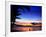 Couple Walking Along Beach at Sunset, Fiji-Peter Hendrie-Framed Photographic Print