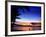 Couple Walking Along Beach at Sunset, Fiji-Peter Hendrie-Framed Photographic Print