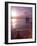 Couple Walking Along Beach at Sunset, Nassau, Bahamas, Caribbean-Greg Johnston-Framed Photographic Print