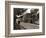 Couple Walking Down a Quiet Cobbled Road in Rye Sussex-null-Framed Photographic Print