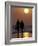 Couple Walking on Beach at Sunset, Sarasota, Florida, USA-Maresa Pryor-Framed Photographic Print