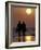 Couple Walking on Beach at Sunset, Sarasota, Florida, USA-Maresa Pryor-Framed Photographic Print