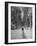 Couple Walking Through a Snow Covered Road-Carl Mydans-Framed Photographic Print