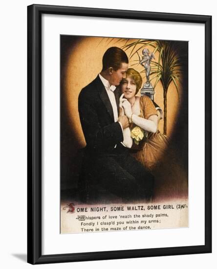 Couple Waltz 1914-null-Framed Photographic Print