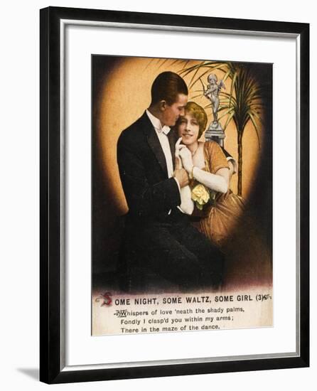 Couple Waltz 1914-null-Framed Photographic Print