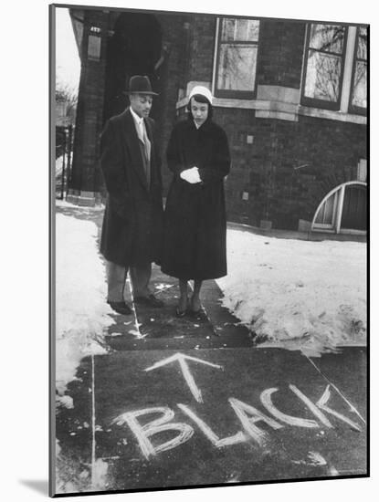 Couple Who Moved Into an All White Neighborhood in Chicago-Francis Miller-Mounted Photographic Print