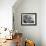 Couple with Table Covered in Food for Holiday Meal-null-Framed Photo displayed on a wall