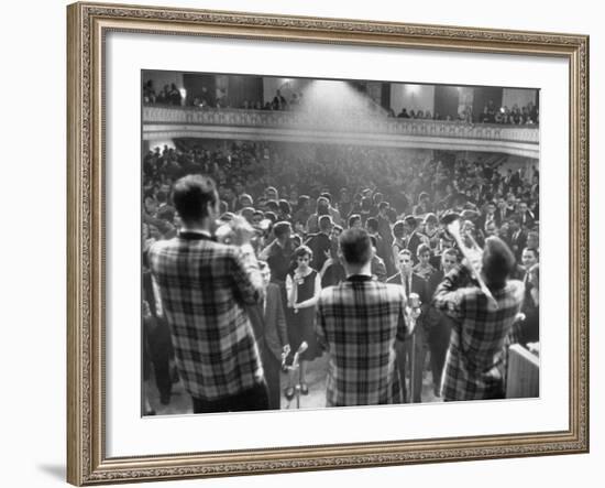 Couples Dancing at Teenage Jazz Party-Yale Joel-Framed Photographic Print