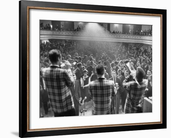 Couples Dancing at Teenage Jazz Party-Yale Joel-Framed Photographic Print