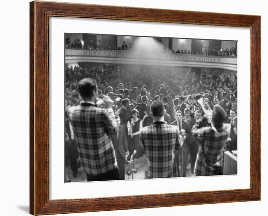 Couples Dancing at Teenage Jazz Party-Yale Joel-Framed Photographic Print