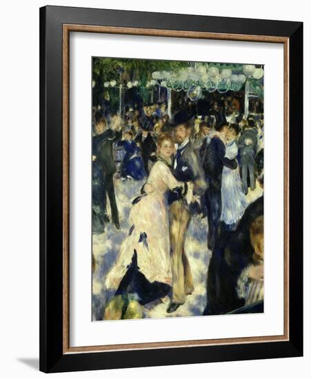 Couples Dancing, from Bal Du Moulin De La Galette, Dance at Moulin De La Galette, Paris, 1876-Pierre-Auguste Renoir-Framed Giclee Print