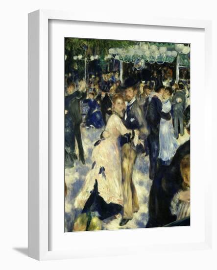 Couples Dancing, from Bal Du Moulin De La Galette, Dance at Moulin De La Galette, Paris, 1876-Pierre-Auguste Renoir-Framed Giclee Print