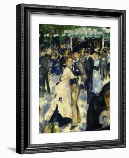 Couples Dancing, from Bal Du Moulin De La Galette, Dance at Moulin De La Galette, Paris, 1876-Pierre-Auguste Renoir-Framed Giclee Print