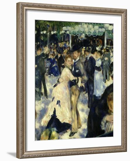 Couples Dancing, from Bal Du Moulin De La Galette, Dance at Moulin De La Galette, Paris, 1876-Pierre-Auguste Renoir-Framed Giclee Print