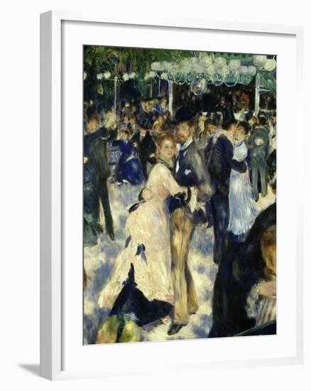 Couples Dancing, from Bal Du Moulin De La Galette, Dance at Moulin De La Galette, Paris, 1876-Pierre-Auguste Renoir-Framed Giclee Print