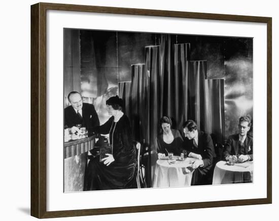 Couples Enjoying Drinks at This Smart, Modern Speakeasy Without Police Prohibition Raids-Margaret Bourke-White-Framed Photographic Print