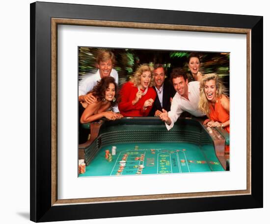 Couples Enjoying Themselves in a Casino-Bill Bachmann-Framed Photographic Print