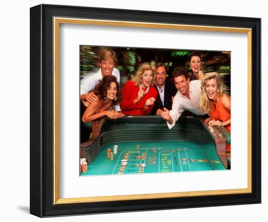 Couples Enjoying Themselves in a Casino-Bill Bachmann-Framed Photographic Print