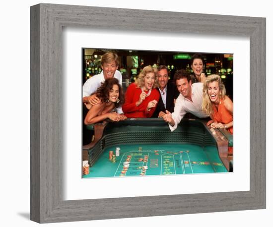 Couples Enjoying Themselves in a Casino-Bill Bachmann-Framed Photographic Print