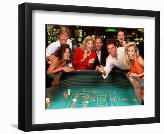 Couples Enjoying Themselves in a Casino-Bill Bachmann-Framed Photographic Print