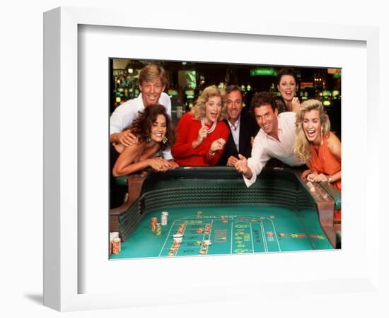 Couples Enjoying Themselves in a Casino-Bill Bachmann-Framed Photographic Print