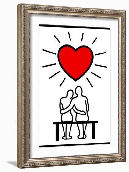 Couples In Love-Rudall30-Framed Art Print