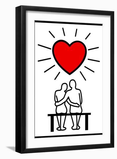 Couples In Love-Rudall30-Framed Art Print