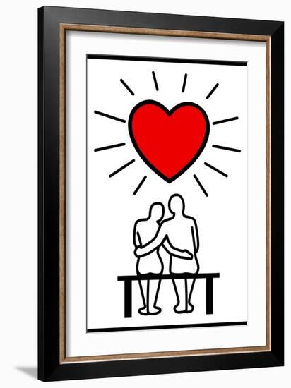 Couples In Love-Rudall30-Framed Art Print