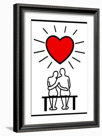 Couples In Love-Rudall30-Framed Art Print