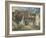 Cour de ferme à Saint Mammès (Seine et Marne)-Alfred Sisley-Framed Giclee Print