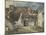 Cour de ferme à Saint Mammès (Seine et Marne)-Alfred Sisley-Mounted Giclee Print