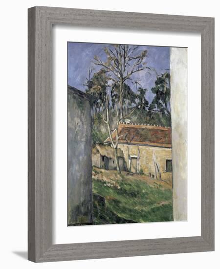 Cour De Ferme (Farmyard)-Paul Cézanne-Framed Giclee Print