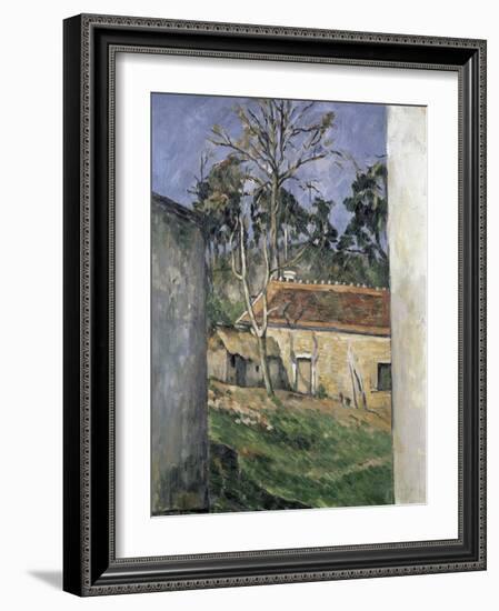 Cour De Ferme (Farmyard)-Paul Cézanne-Framed Giclee Print