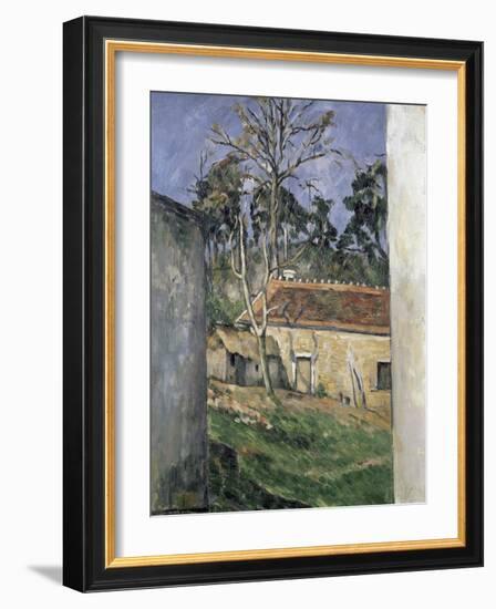 Cour De Ferme (Farmyard)-Paul Cézanne-Framed Giclee Print