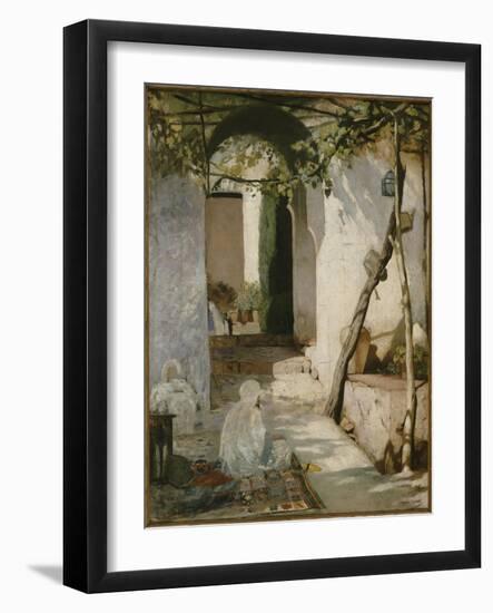 Cour marocaine-Jean Joseph Benjamin Constant-Framed Giclee Print