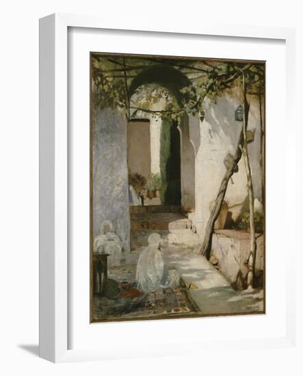 Cour marocaine-Jean Joseph Benjamin Constant-Framed Giclee Print