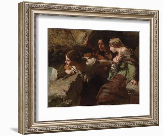 Courage, Anxiety and Despair: Watching the Battle-James Sant-Framed Giclee Print