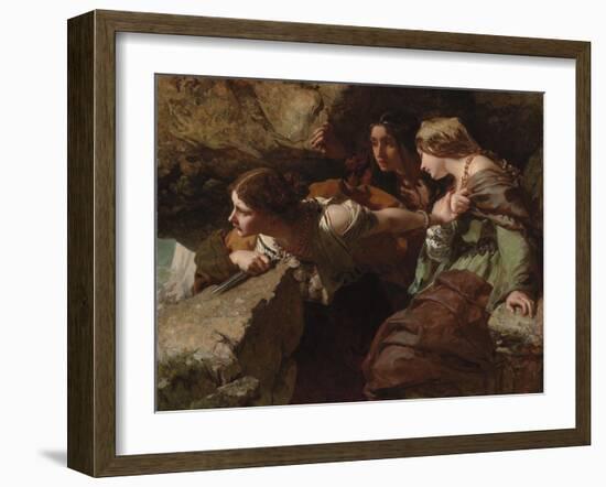 Courage, Anxiety and Despair: Watching the Battle-James Sant-Framed Giclee Print