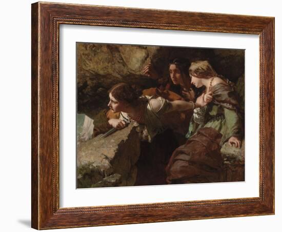 Courage, Anxiety and Despair: Watching the Battle-James Sant-Framed Giclee Print