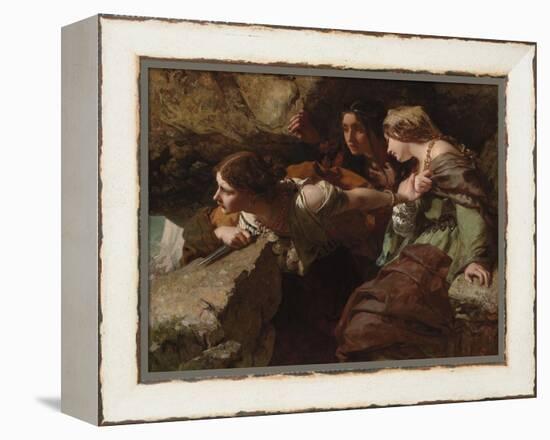 Courage, Anxiety and Despair: Watching the Battle-James Sant-Framed Premier Image Canvas