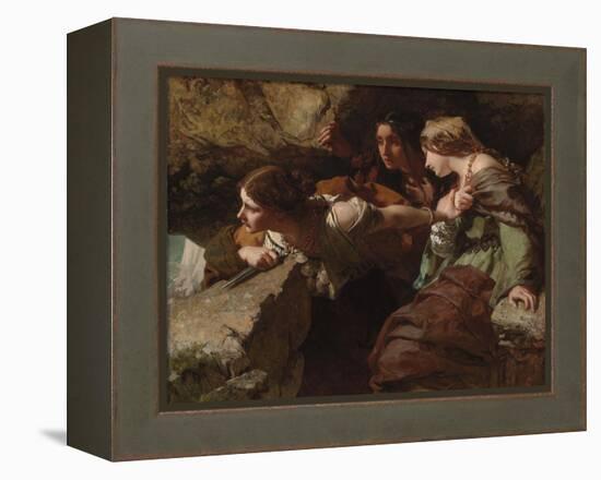 Courage, Anxiety and Despair: Watching the Battle-James Sant-Framed Premier Image Canvas