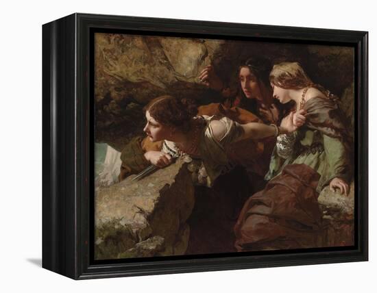 Courage, Anxiety and Despair: Watching the Battle-James Sant-Framed Premier Image Canvas