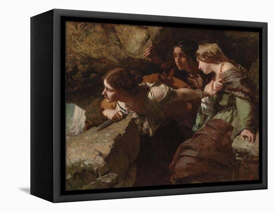 Courage, Anxiety and Despair: Watching the Battle-James Sant-Framed Premier Image Canvas