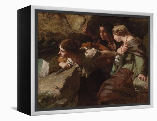 Courage, Anxiety and Despair: Watching the Battle-James Sant-Framed Premier Image Canvas